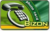 Bizon prepaid phone card