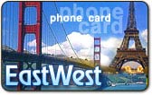 EastWest prepaid phone card
