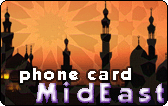 Middle East prepaid phone card