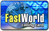 FastWorld phone card,  FastWorld calling card