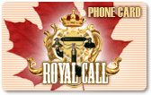 Royal Call phone card, Royal Call calling card