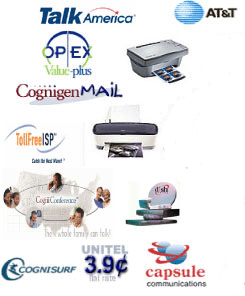 accuchat, AccuChat, accudial, AccuDial,accuglob, AccuGlobe,accu, AccuLinQ,bvox, BroadVox,uswats, Covista Communications,cell, Cognigen-Cellular, cognibox, CogniBox Voice Mail Service, conf, CogniConference, cogdial, CogniDial / Cognicall, pc, Cognigen PC, cogfast, CogniFast Internet Service, cogsurf, CogniSurf Internet Service,cogtalk, CogniTalk Calling Card, cogworld, CogniWorld,cogstate, Cognistate,delta3, Deltathree / Iconnect Here, dishnet, Dish Network,domains,DomainsWithUs.com,ep, Extreme Programming,faxaway,                  Faxaway,fon, FonCentral,hosting, HostingWithUs.com, kall8, Kall8 Toll Free Service,kcents, KallCents,ldr, LowestDomainRates/WebBizBuilder,mcibiz, MCI Business Complete, mci, MCI, Neighborhood, opex, OPEX, pagenet, Page Net, png, PowerNetGlobal (PNG), protect, Protect America, platinum, Platinum Wew Site,cogt1, ShopForT1,sbh, Simple Biz Hosting, speak, SpeakEasy, talkbu, Talk America Bundled Service,talkld, Talk America, LD, Service, pipes, Toll Free ISP, tti, TTI National, ultracf, Ultra-Conference, uni, Unitel, usatel, USATel,warp, Warp Speed, Hosting, wbb, WebBizBuilder, ztel, Z-Tel, zerocent, ZeroCent